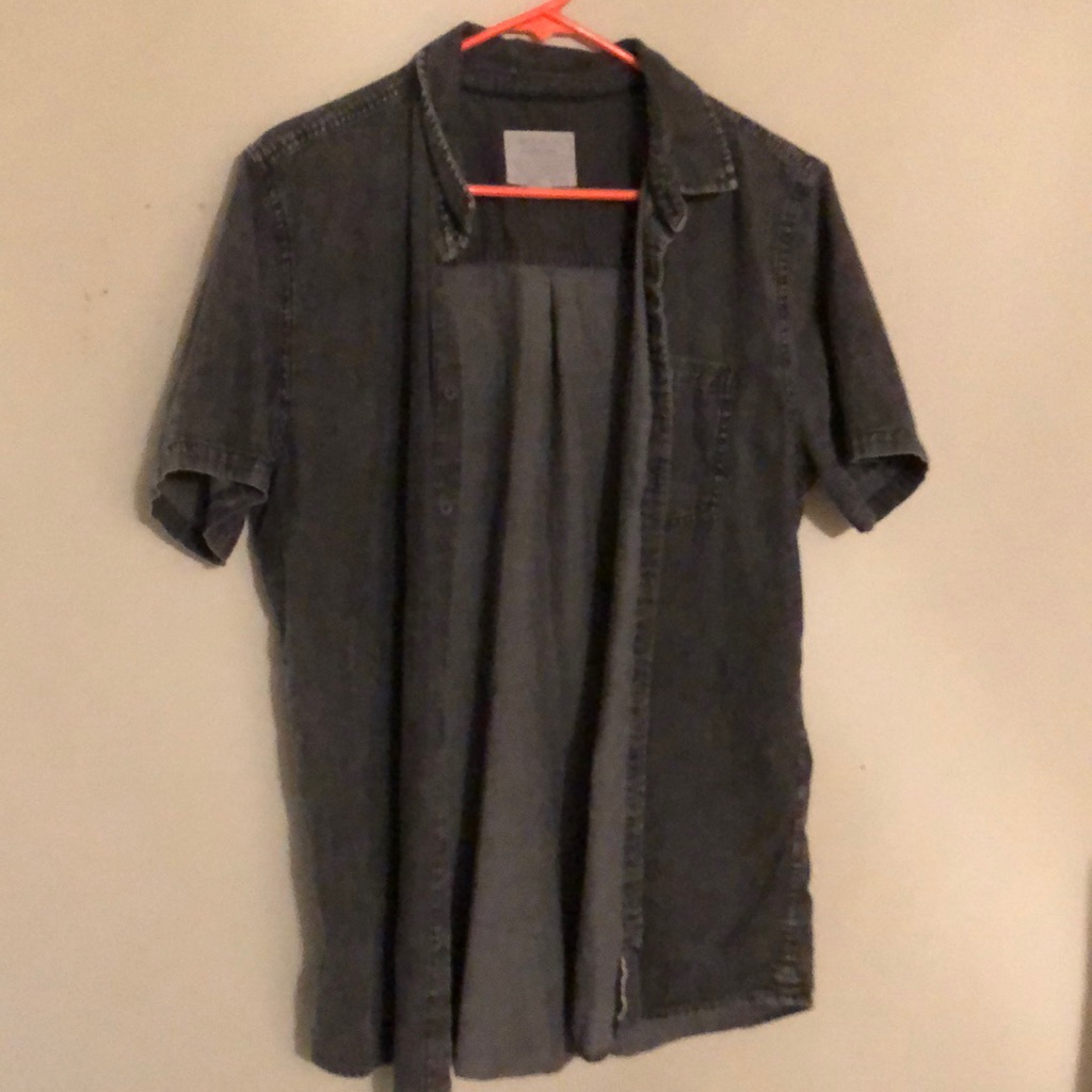 Grey Wash Button Down